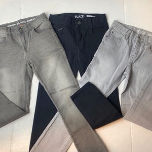 Children’s place skinny boys jeans black and gray